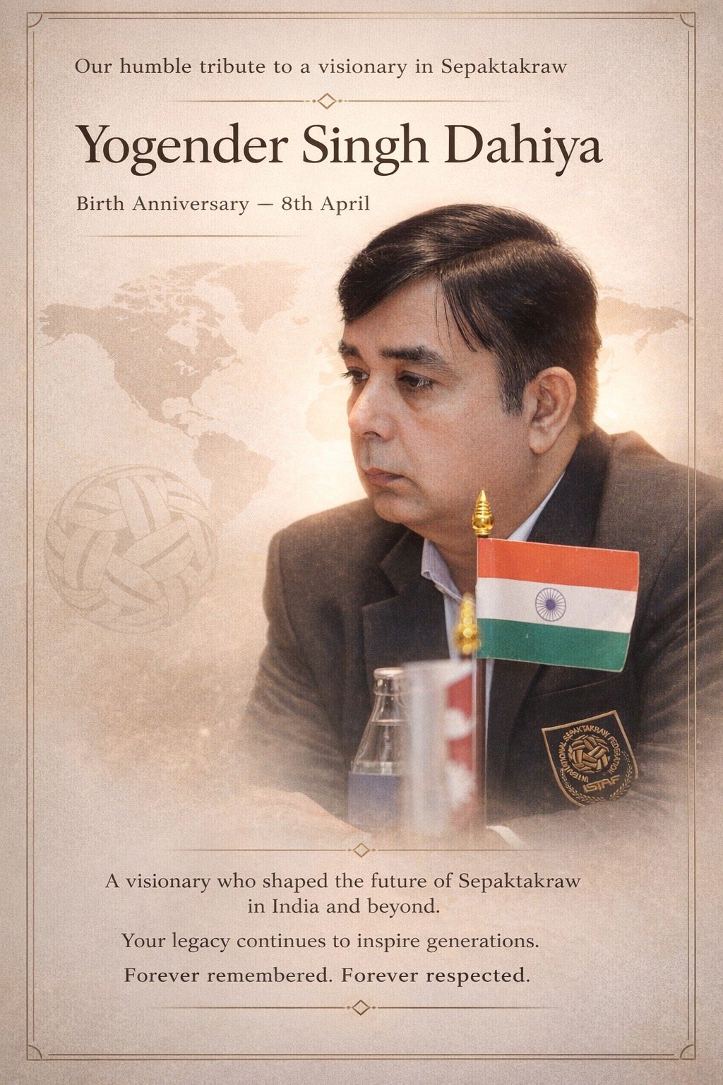Tribute to Mr Yogender Singh Dahiya